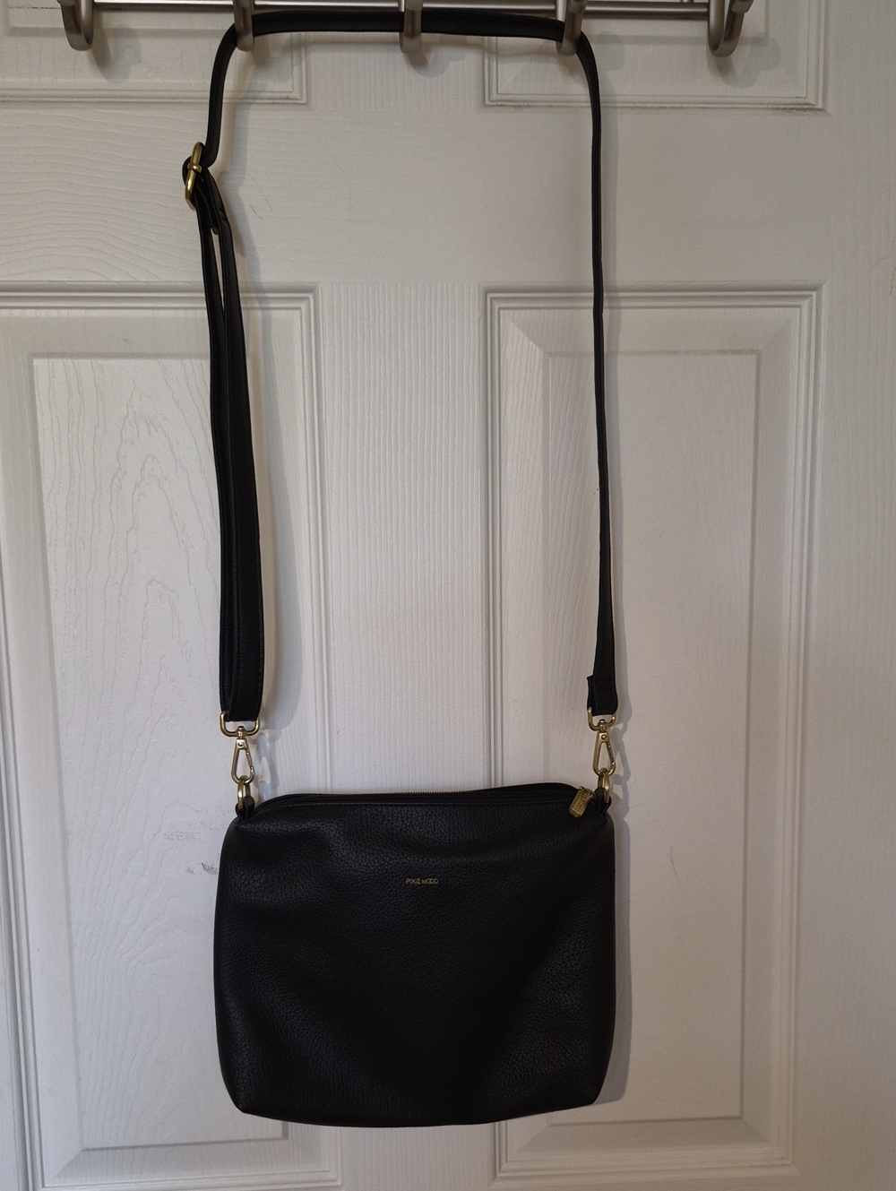 Pixie Mood Black Vegan Leather Shoulder Bag Crossbody